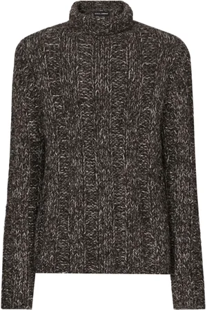 Dolce & Gabbana Stickade tröjor & koftor, Herr, M, Bomull, Multifärgad Sweatshirt Aw24