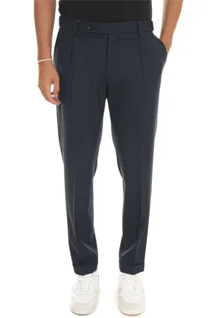 Berwich Byxor, Herr, M, Polyester, Retro Chino Byxor