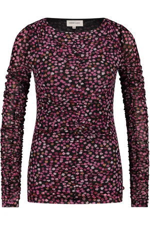 Fabienne Chapot Blusar & Skjortor , Dam, S, Polyester, Blommig Långärmad Topp