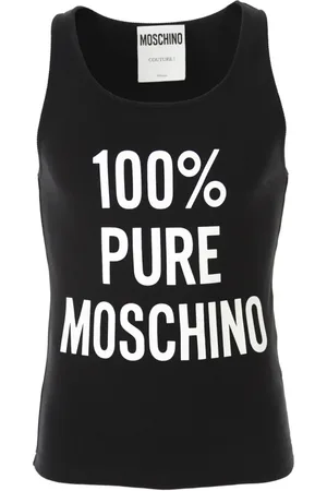 Moschino Topp, Herr, 2Xl, Bomull, Räfflad Tanktop i Svart