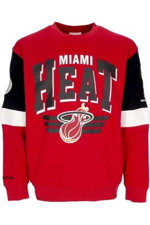 Mitchell & Ness Sweatshirts & Hoodies, Herr, XL, Bomull, Miami Heat NBA Crewneck Sweatshirt