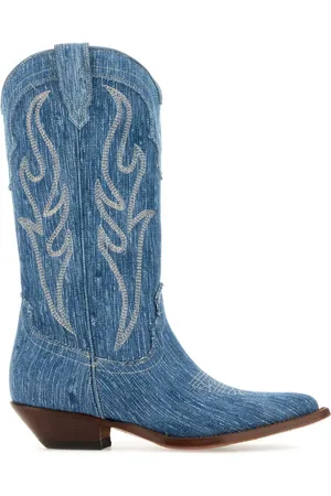 SONORA Skor, Dam, 38 EU, Denim, Denim Santa Fe Cowboy Stövlar