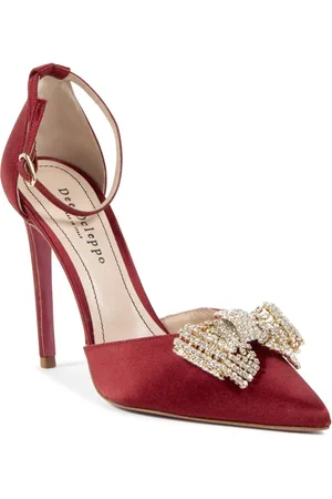 DEE OCLEPPO Skor, Dam, 36 EU, Kristall Båge Satin Pump