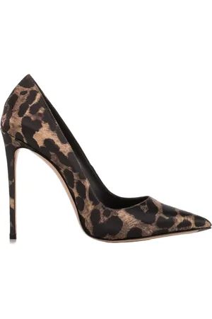 LE SILLA Skor, Dam, 39 EU, Leopardmönstrade Satinpumps