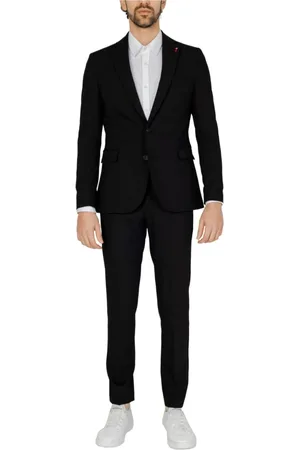 MULISH Kostym, Herr, S, Polyester, Svart Långärmad Blazer Framfickor
