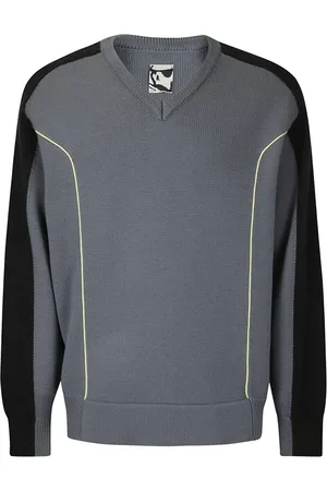 GR10K Stickade tröjor & koftor, Herr, S, Piping V-Neck Sweater