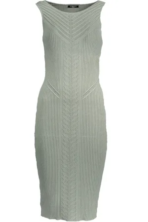 Guess Klänning, Dam, XL, Kort, grön, broderad tankklänning