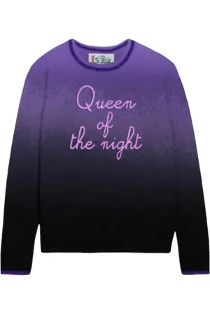 MC2 SAINT BARTH Stickade tröjor & koftor, Dam, S, Mjuk Ombre Queen of the Night Sweater