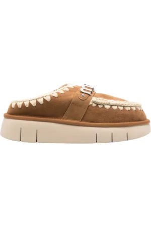Mou Skor, Dam, 36 EU, Metall Träsko Bounce Cognac Stil