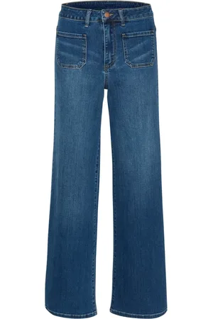 Kaffe Jeans, Dam, S, Denim, Flared Jeans Medium Washed Denim
