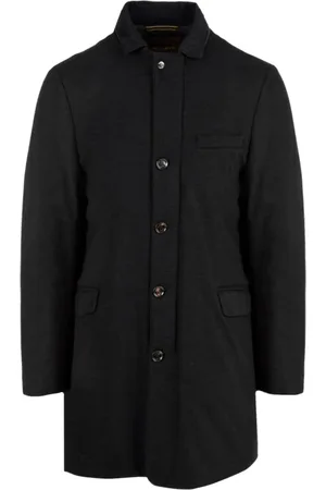MOORER Kappa, Herr, 2Xl, Blå Dragkedja Fram Kappa Fickor Split