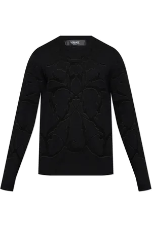 VERSACE Stickade tröjor & koftor, Herr, M, Crew Neck Sweater