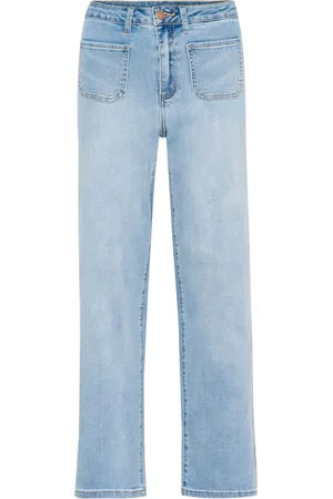 Kaffe Jeans, Dam, 2Xl, Denim, Flared Jeans Light Washed Denim