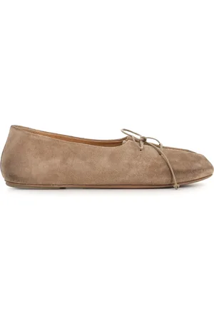 MARSÈLL Skor, Dam, 40 EU, Mocka, Brun Mocka Ballerina Platta Skor