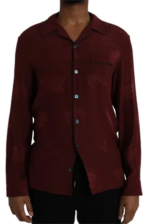 Dolce & Gabbana Skjorta, Herr, M, Silkeskrudskjorta med kronmönster