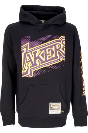 Mitchell & Ness Sweatshirts & Hoodies, Herr, L, Bomull, NBA Big Face 7.0 Hoodie Svart