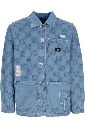 Vans Jacka, Dam, S, Denim, Check Denim Printed Jacket
