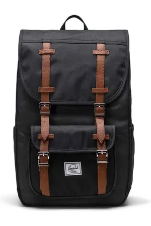 Herschel Väska, unisex, ONE Size, Polyester, Svart Mid Ryggsäck med Laptopficka