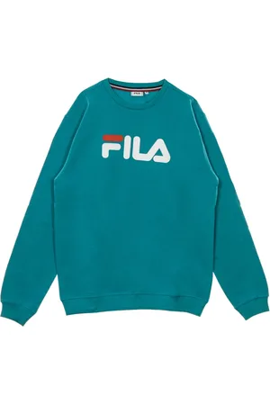 Fila Sweatshirts & Hoodies, Herr, S, Bomull, Blå Crew Neck Sweatshirt