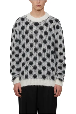 Marni Stickade tröjor & koftor, Herr, M, Polka Dot Mohairtröja