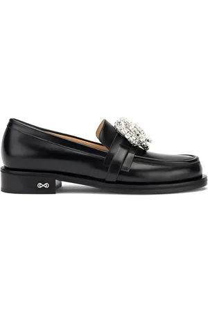 Mach & Mach Skor, Dam, 36 EU, Läder, Klassiska Svarta Loafers