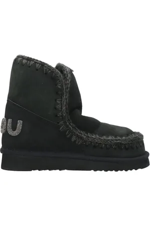 Mou Skor, Dam, 39 EU, Svart Glitter Logo Ankelboot
