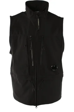 C.P. Company Jacka, Herr, 2Xl, Polyester, Svart Bodywarmer Shell-R