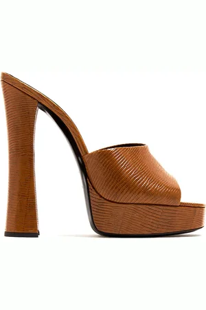 Saint Laurent Skor, Dam, 35 EU, Stiliga Mules för Modemedvetna Kvinnor