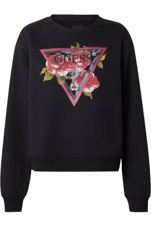 Guess Sweatshirts & Hoodies, Dam, S, Bomull, Crewneck Sweatshirt