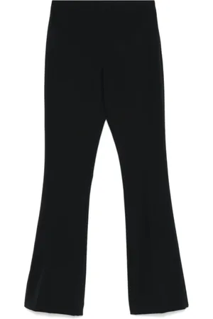 Twin-Set Byxor, Dam, XS, Svarta Bootcut Byxor Cady Textur