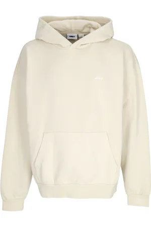 Obey Sweatshirts & Hoodies, Herr, L, Bomull, Lätt huva fleece pigmentlera