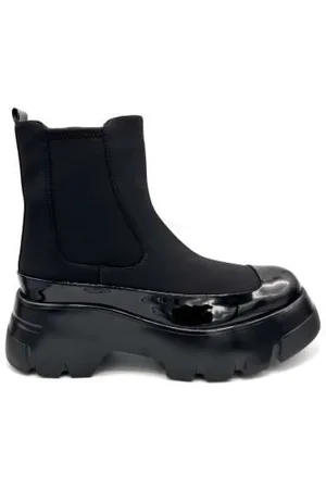 Jeannot Skor, Dam, 40 EU, Läder, Svart Tyg Sneaker Gummisula