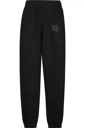 Alexander Wang Byxor, Dam, M, Bomull, Logo Terry Sweatpant Klassisk Stil