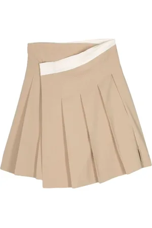 Low Classic Kjol, Dam, M, Polyester, Plisserad Midi Omlottkjol