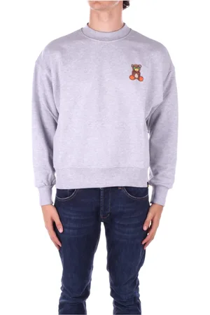 BARROW Sweatshirts & Hoodies, Herr, M, Bomull, Grå Logo Front Tröja
