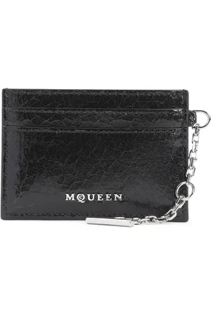 Alexander McQueen Accessoarer, Herr, ONE Size, Läder, Svarta Plånböcker Aw24