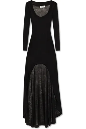 Saint Laurent Klänning, Dam, M, Klänning med asymmetrisk fåll