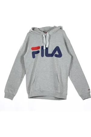 Fila Sweatshirts & Hoodies, Herr, XL, Klassiskt Logotyp Hoodie Ljusgrå