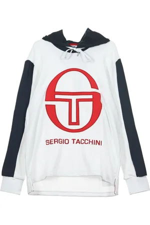 Sergio Tacchini Sweatshirts & Hoodies, Herr, XL, Vit/Marinblå Hoodie för Män