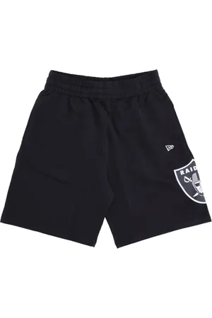 New Era Shorts, Herr, XS, Bomull, Raiders Tracksuit Shorts Svart Bomull