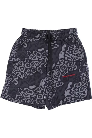 Vision Of Super Shorts, Herr, S, Polyester, Leopardmönstrade Svarta Shorts