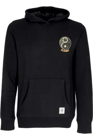 Element Sweatshirts & Hoodies, Herr, L, Bomull, Svart Timber Flint Hoodie Herr