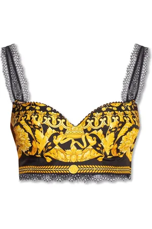 VERSACE Topp, Dam, S, Linne, Mönstrad linne