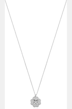 Kate Spade Accessoarer, Dam, ONE Size, Halsband med gnistrande kristallhänge