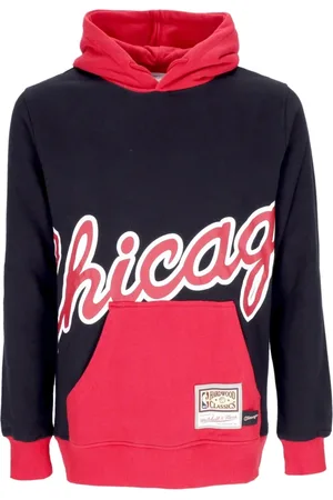Mitchell & Ness Sweatshirts & Hoodies, Herr, S, Bomull, Chicago Bulls NBA Hoodie Svart