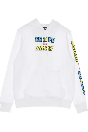 Element Sweatshirts & Hoodies, Herr, S, Bomull, Vit Reckoning Hoodie med Supreme Print