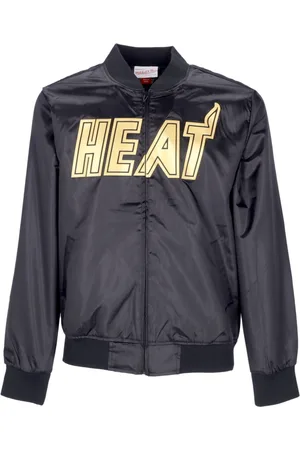 Mitchell & Ness Jacka, Herr, L, Polyester, Miami Heat Satinjacka NBA Kollektion