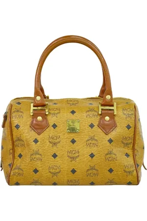 MCM Pre-owned, Dam, ONE Size, Pre-owned handväska i canvas
