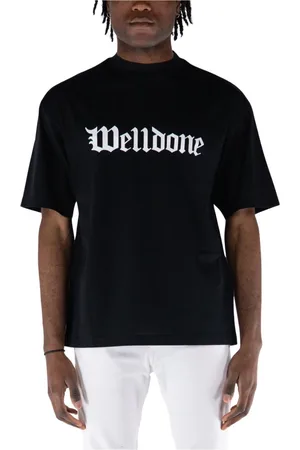 We11 Done Topp, Herr, L, Bomull, Gothic Logo Print T-Shirt