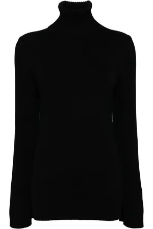 JUNYA WATANABE Stickade tröjor & koftor, Dam, M, Svart ull turtleneck tröja